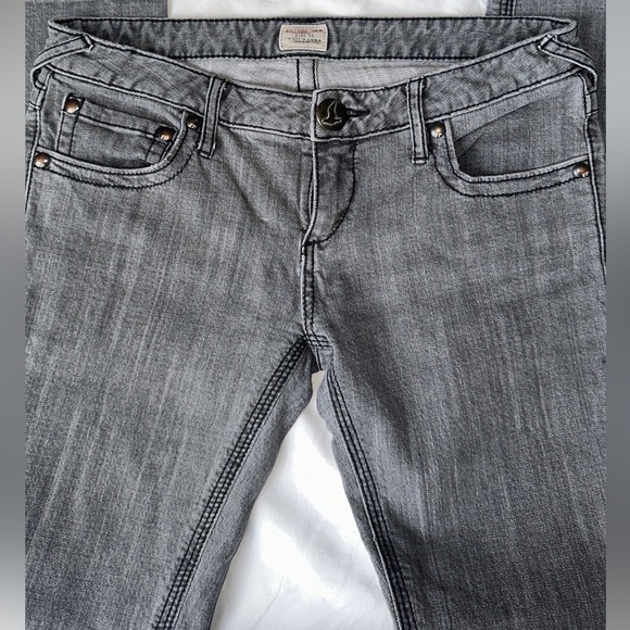 Free People Gray Skinny Jeans Modern Style - Picture 9 of 10